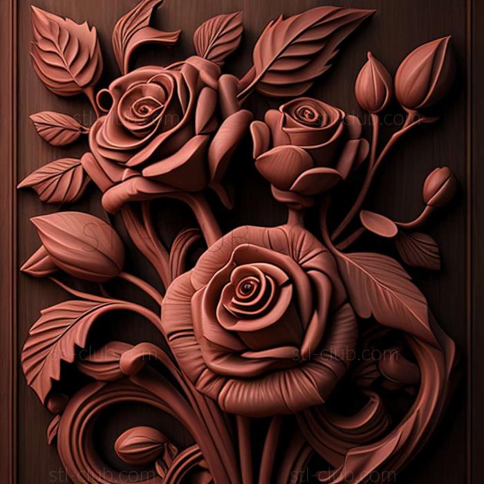 3D model roses (STL)